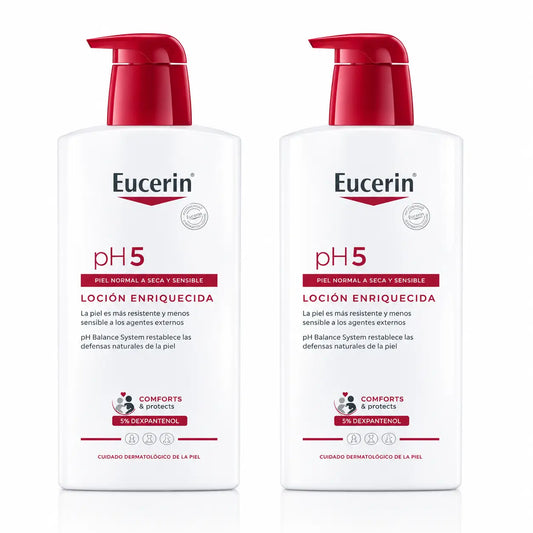 Eucerin Ph5 Lotion enrichie, 1000ml, pack 2