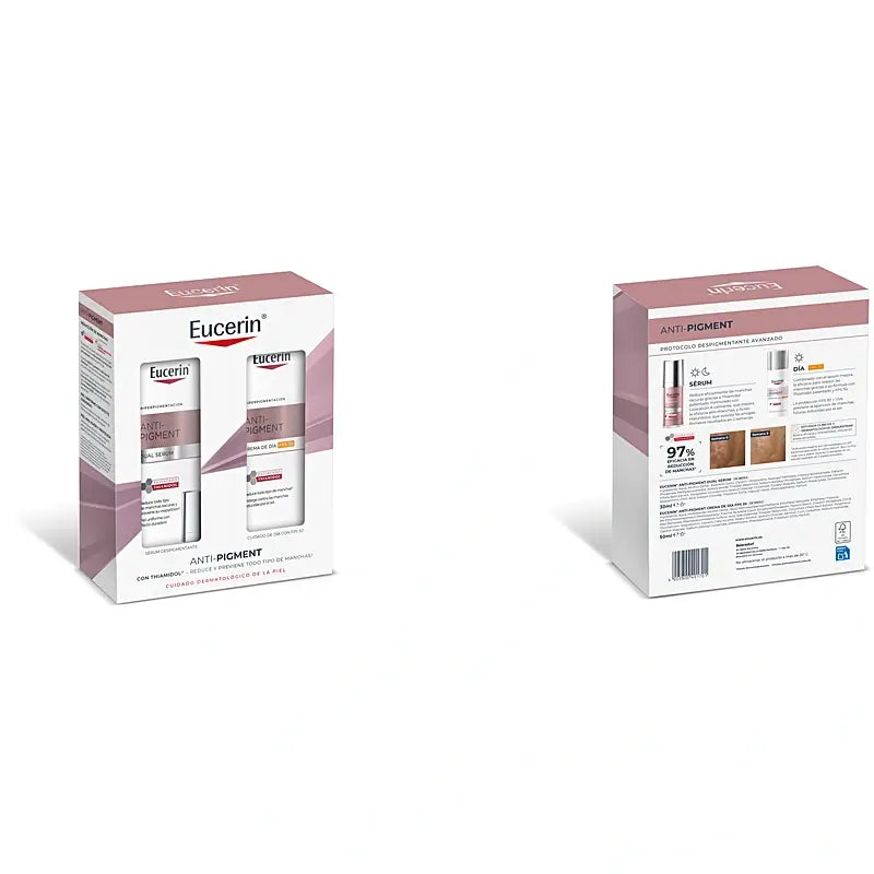Pack Eucerin Anti-Pigment : sérum double action + crème de jour