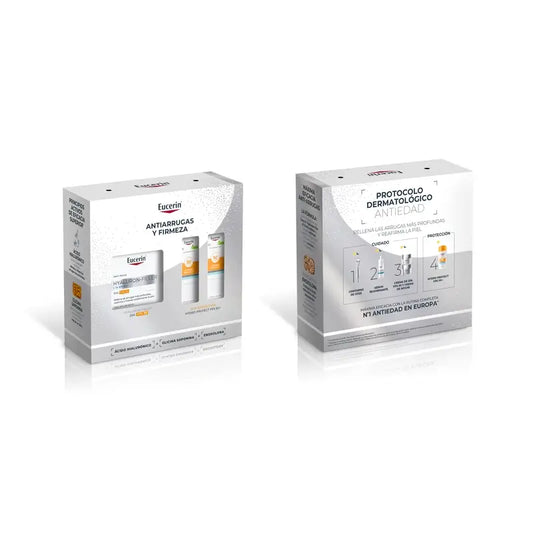 Eucerin Pack Anti-Age Hyaluron-Filler Day Cream Fps 30 50Ml + 2 Minis Sun Hydro Protect Fps 50+ 2X5Ml