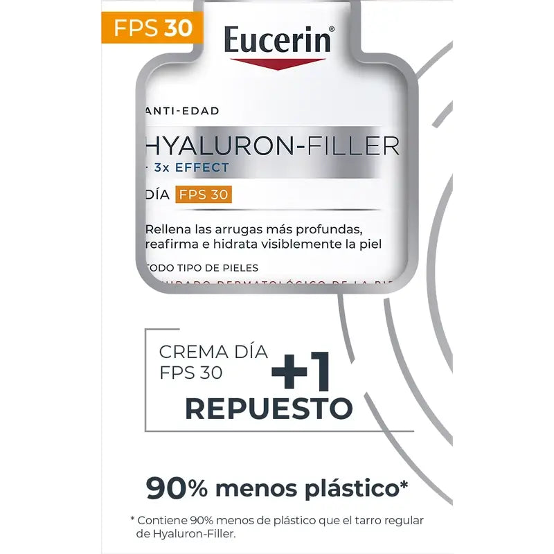 Eucerin Anti-Ageing Pack Hyaluron Filler Day Fps30, 50Ml + Refill, 50Ml