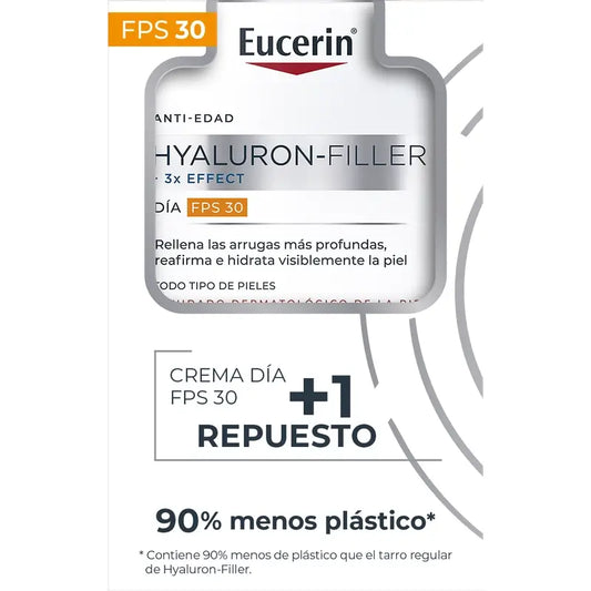 Eucerin Anti-Age Pack Hyaluron Filler Day Fps30, 50Ml + Recharge, 50Ml