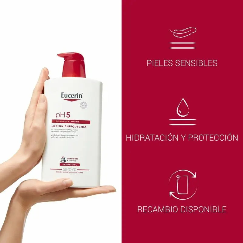Eucerin Ph5 Lotion enrichie, 1000 ml