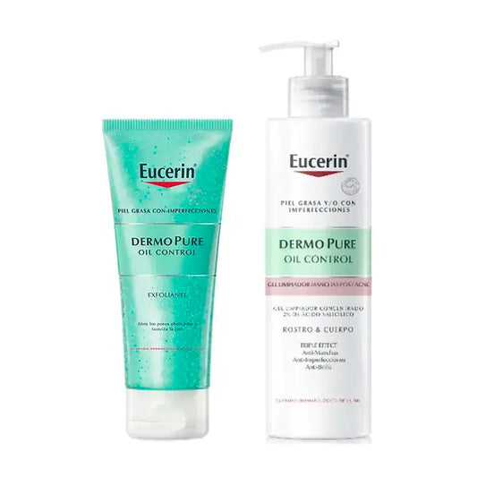 Routine de nettoyage Eucerin pour les peaux grasses