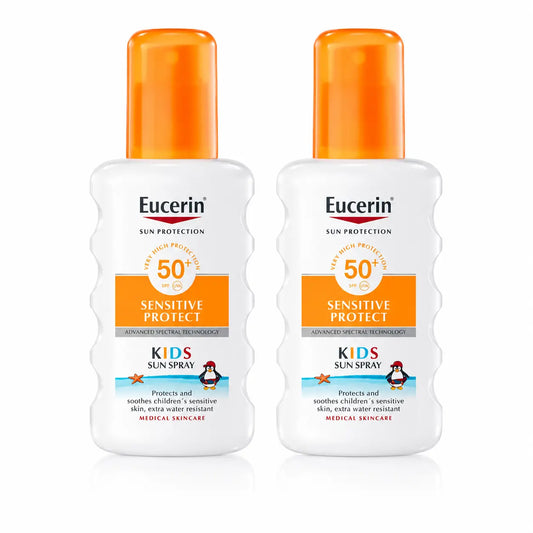 Eucerin Solar Sensitive Protect Kids Kids Sun Spray Spf50+ 200 Ml, pack 2