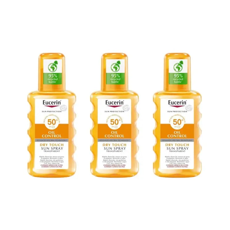 Eucerin Spray Solaire Clair Spf50, 3X200 Ml
