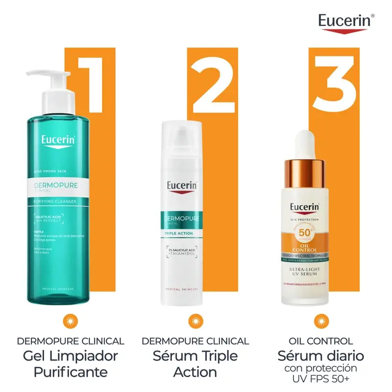 Eucerin Sun Face Oil Control Uv Serum Spf50+ , 30 ml