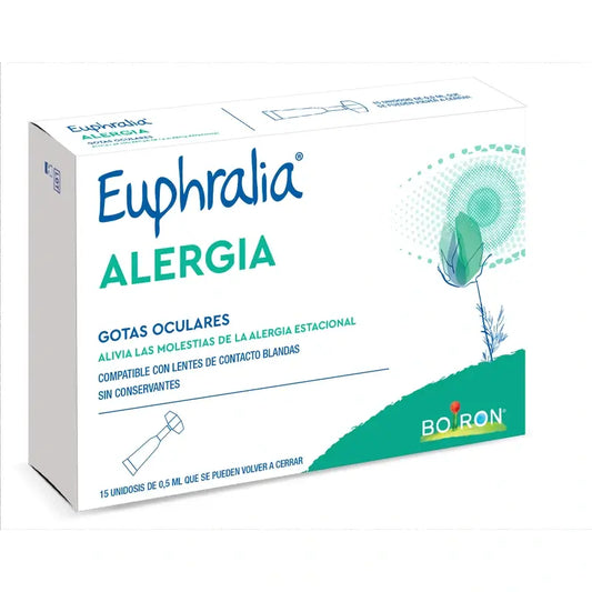 Euphralia Gouttes oculaires contre l'allergie, 15 sachets unidoses