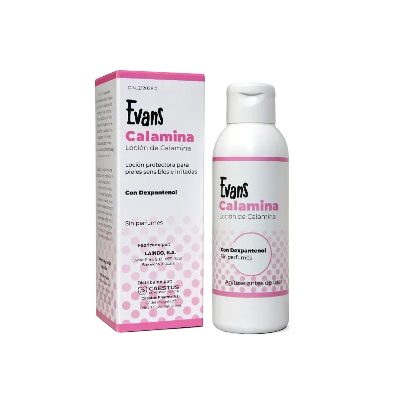 Lotion à la calamine et au dexpanthénol Evans, 125 ml