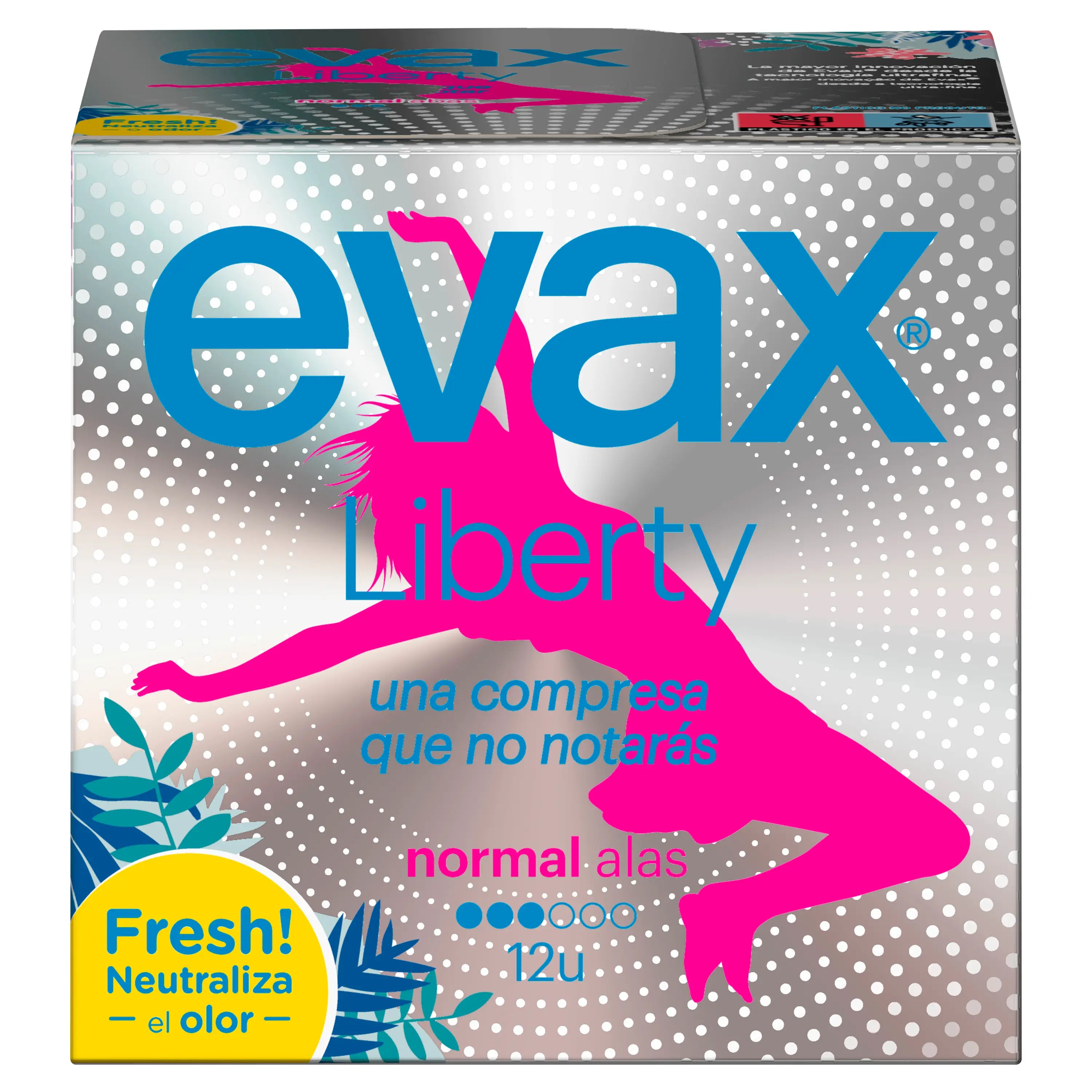 Evax Liberty Normal Pads With Wings , 12 unités