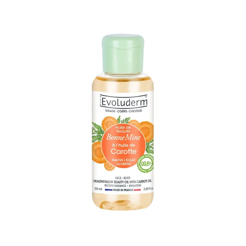 Evoluderm Huile de beauté à l'huile de carotte, 100 ml