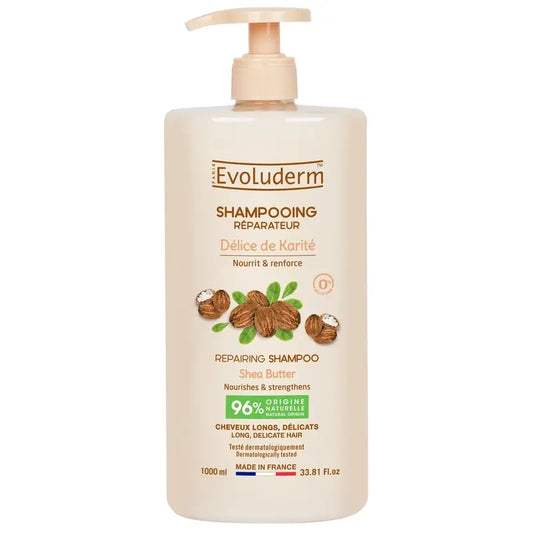 Evoluderm Shampooing au beurre de karité, 1000 ml