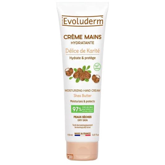 Evoluderm Crème pour les mains au beurre de karité, 150 ml