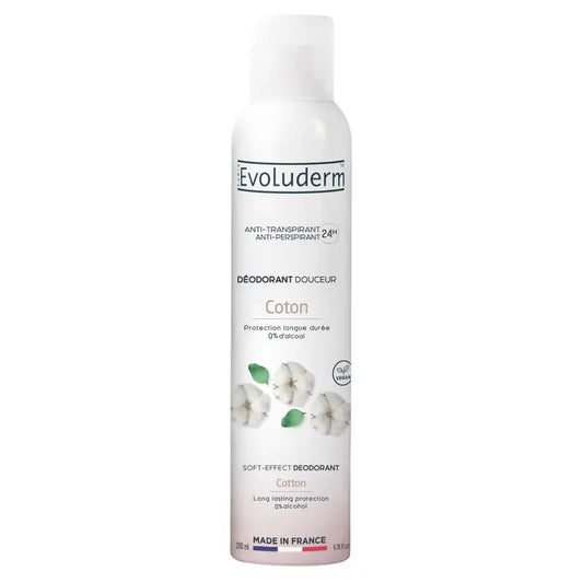 Evoluderm Déodorant Coton 24H, 200 ml