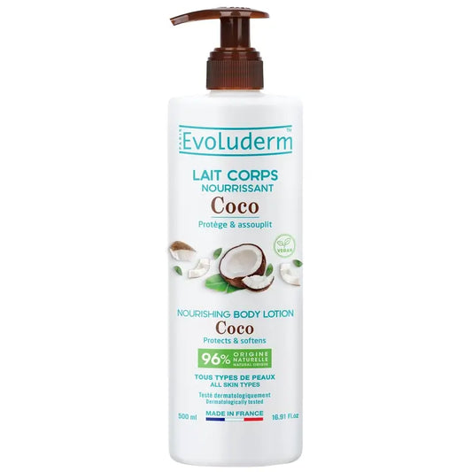 Evoluderm Lotion corporelle à la noix de coco, 500 ml