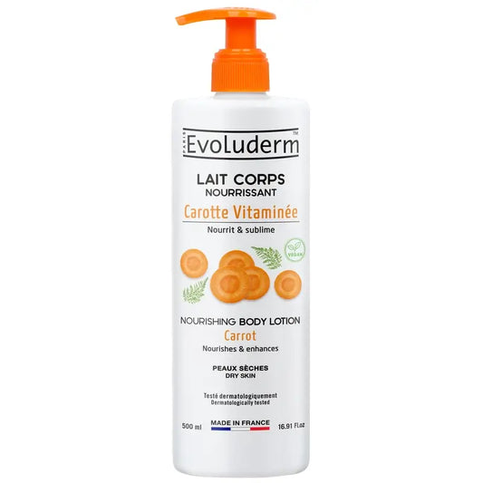 Evoluderm Lotion corporelle à la carotte, 500 ml