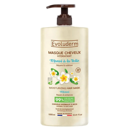 Evoluderm Masque capillaire au monoï, 1000 ml