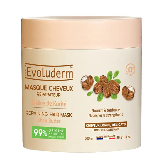 Evoluderm Masque capillaire au beurre de karité, 500 ml