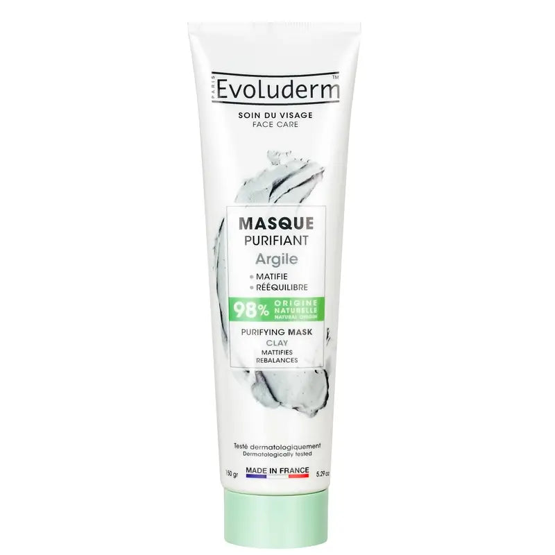 Evoluderm Masque purifiant à l'argile, 150 g