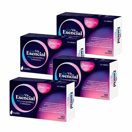 Exelvit Essentiel Préconception et Grossesse, Pack 4 x 30 Capsules