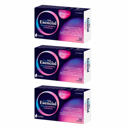 Exelvit Triplo Essentiel Préconception et Grossesse, 3 x 30 gélules