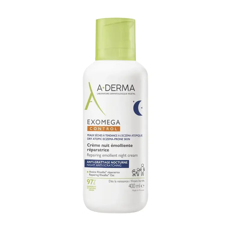 Aderma Exomega Emollient Repairing Night Cream, 400 Ml