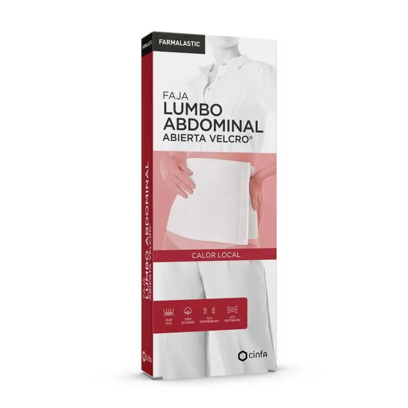 Farmalastic Girdle Cotton Velcro White, Size 3