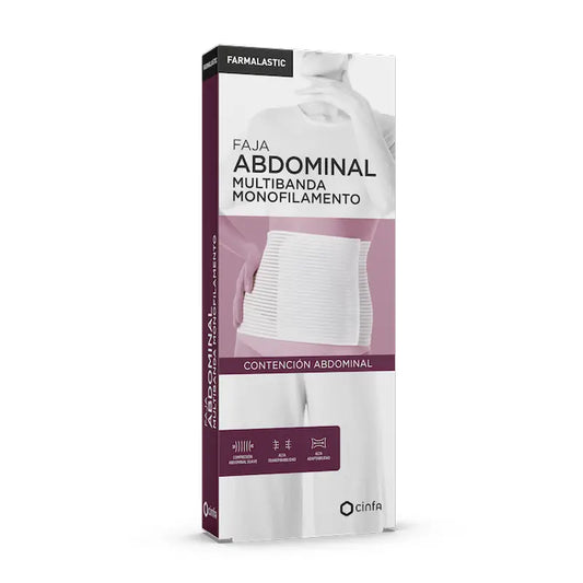 Farmalastic Gaine lombaire velcro blanc, taille 2