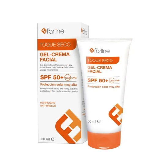 Gel crème visage Farline, Dry Touch SPF50+, 50 ml