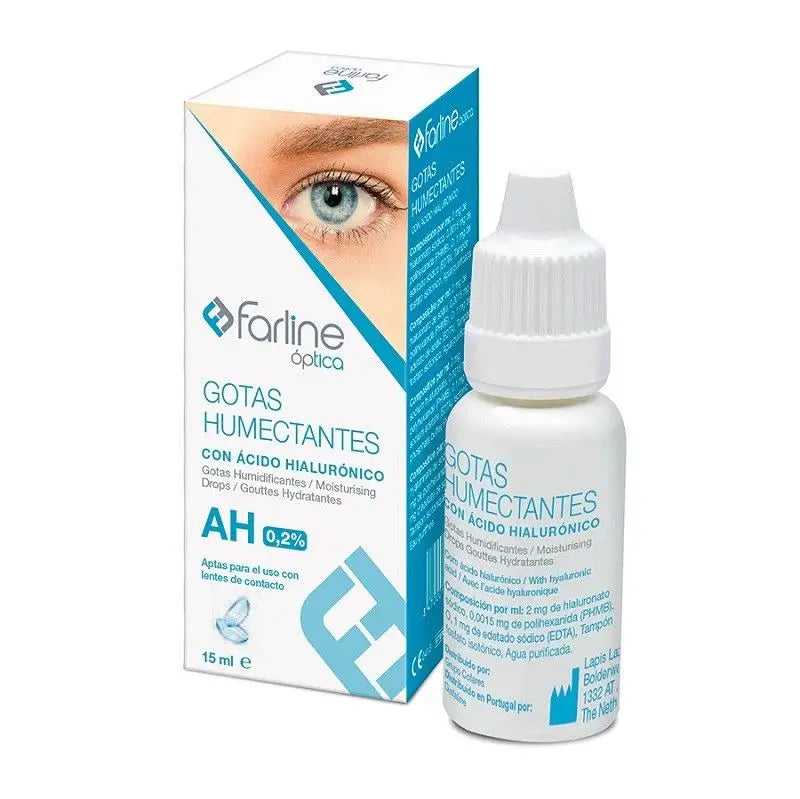 Farline Gouttes hydratantes 0,2% Acide Hyaluronique 15Ml