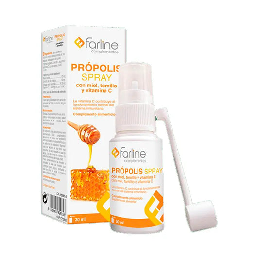 Spray à la propolis Farline au miel, au thym et à la vitamine C