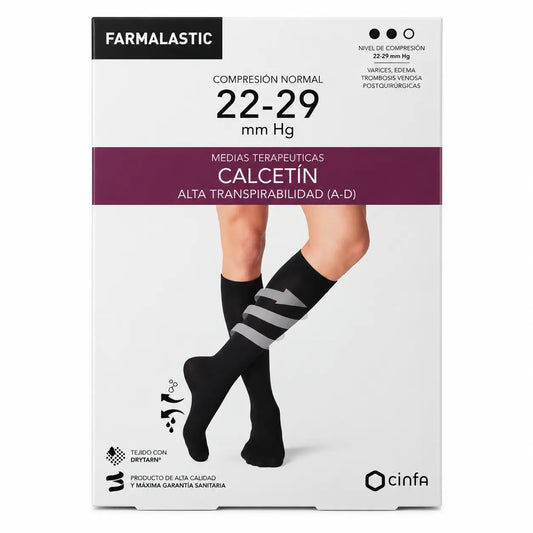 Chaussettes de compression Farmalastic Compression normale Antibactérienne
