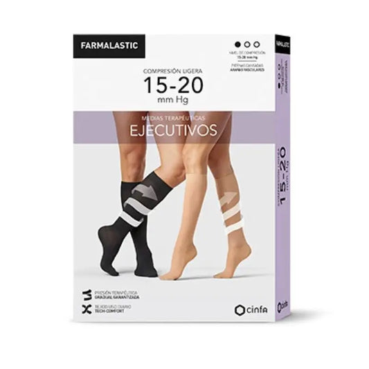 Farmalastic Women's Executive Socks Beige Size L