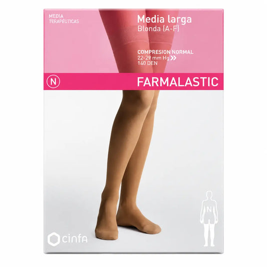 Farmalastic Long Stocking Blonda Compression Normal Compression Camel Size XL