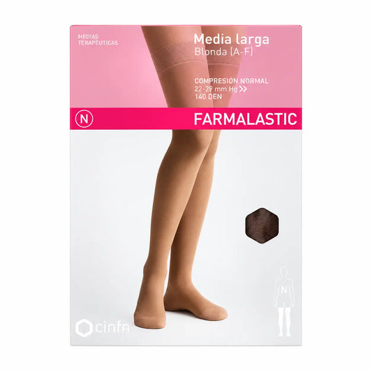 Farmalastic Long Pantyhose Compression Normal Compression Cappuccino, Taille XL