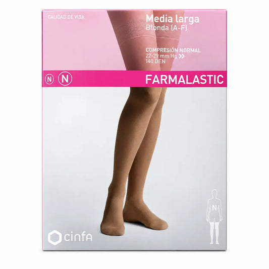 Farmalastic Compression Normal Compression Long Stocking Black Large