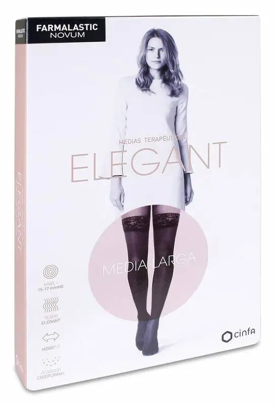 Farmalastic Novum Elegant Long Light Compression Light Tan, Size 2