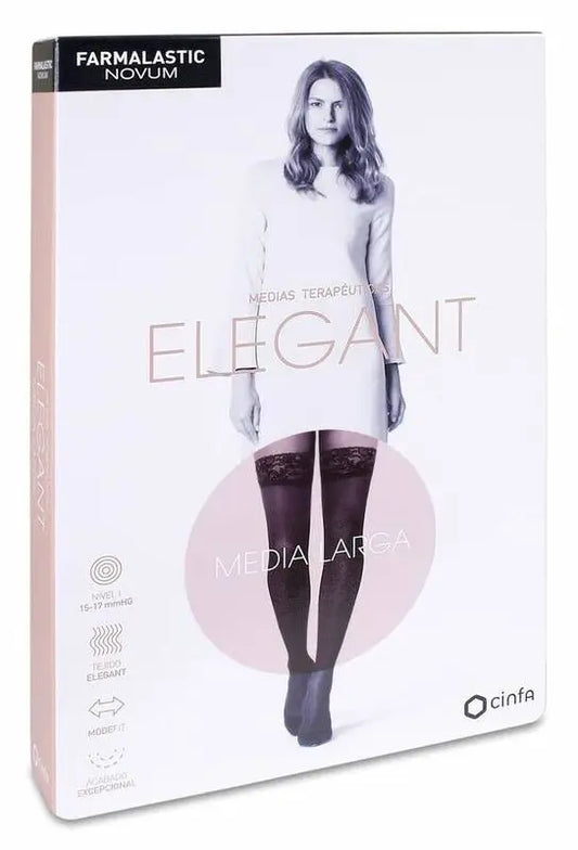 Farmalastic Novum Elegant Long Light Compression Light Tan, Size 5