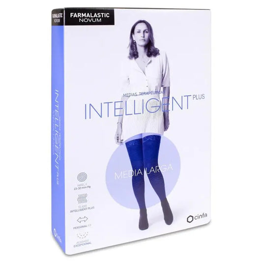 Farmalastic Novum Intelligent Stocking Plus Size Long Stocking Anthracite, Size 3