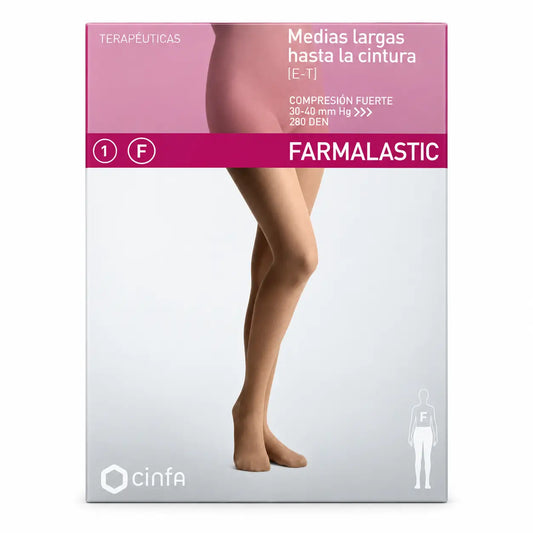 Farmalastic Panty Normal Compression Beige, Large Size