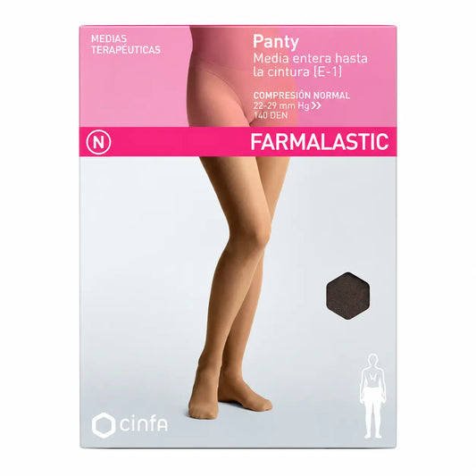 Farmalastic Collant de Compression Normal Compression Full Stocking Noir Taille M