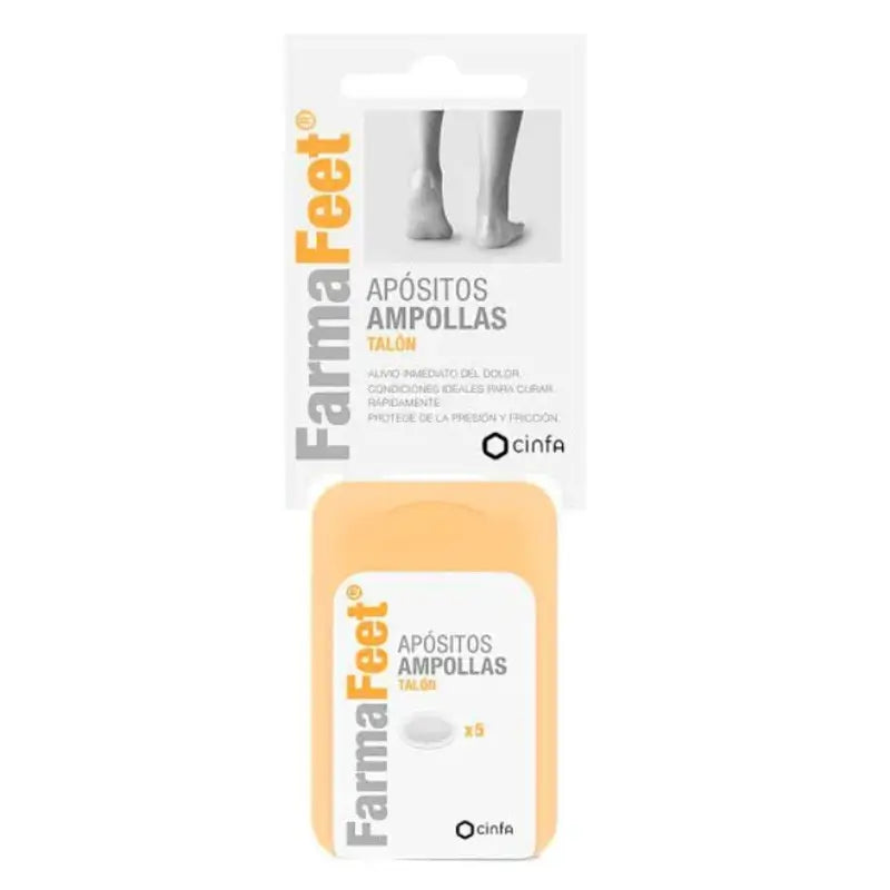 Farmalastic Heel Blister Protector Heel Dressing 5 Uds