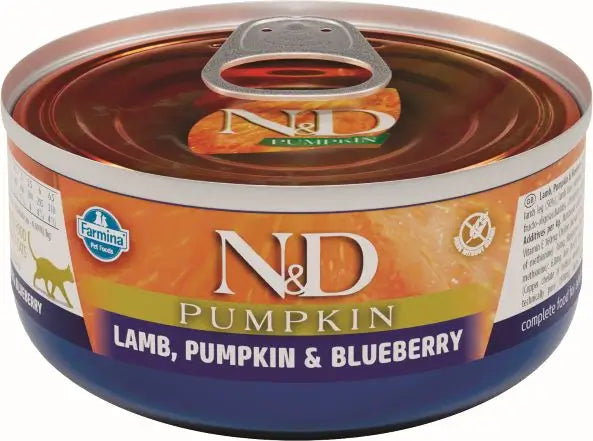 Farmina N&D Cat Pumpkin Lamb Pumpkin Box 12X80Gr, wet food for cats