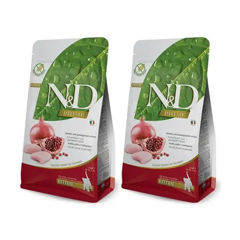 Farmina N&D Cat Kitten Prime Chicken 5Kg, Kitten Food, Pack Of 2