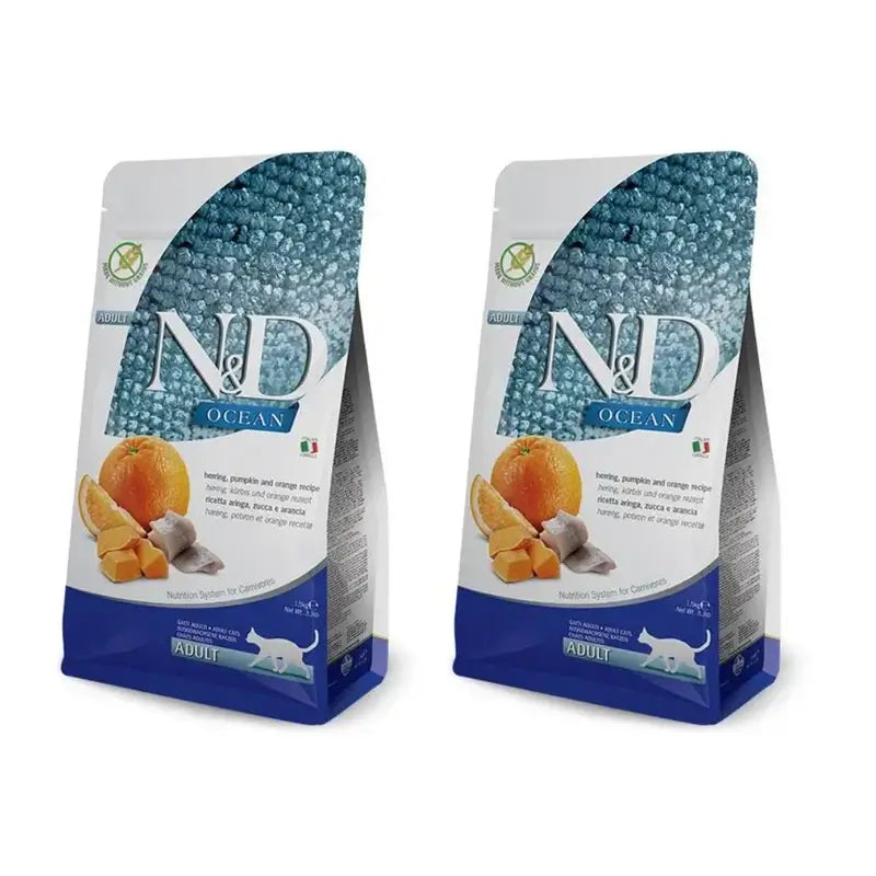 Farmina N&D Cat Ocean Pumpkin Herring 300Gr, nourriture pour chat, paquet de 2