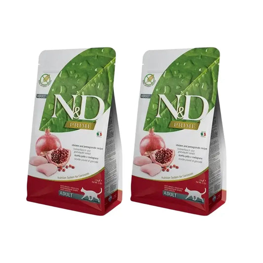 Farmina N&D Cat Prime Chicken 5Kg, nourriture pour chats, paquet de 2