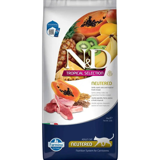 Farmina N&D Cat Tropical Selection Agneau castré 10Kg