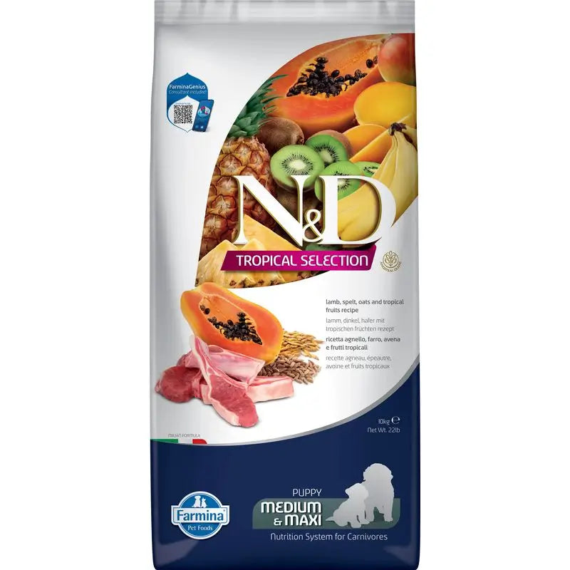 Farmina N&D Chien Chien Tropical Selection Med Maxi Agneau 10K