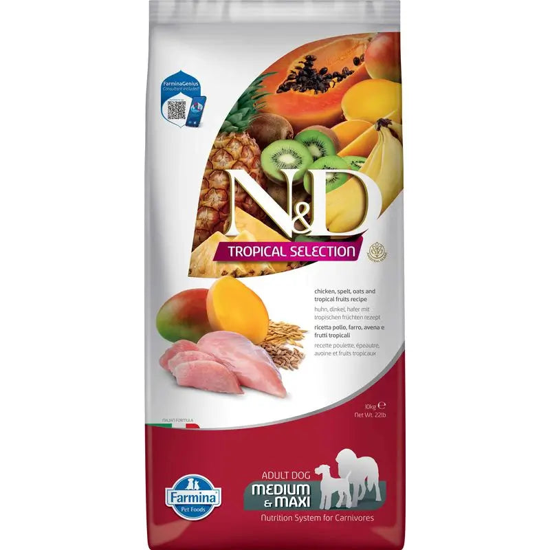Farmina N&D Dog Tropical Selection Med Maxi Chicken 10Kg