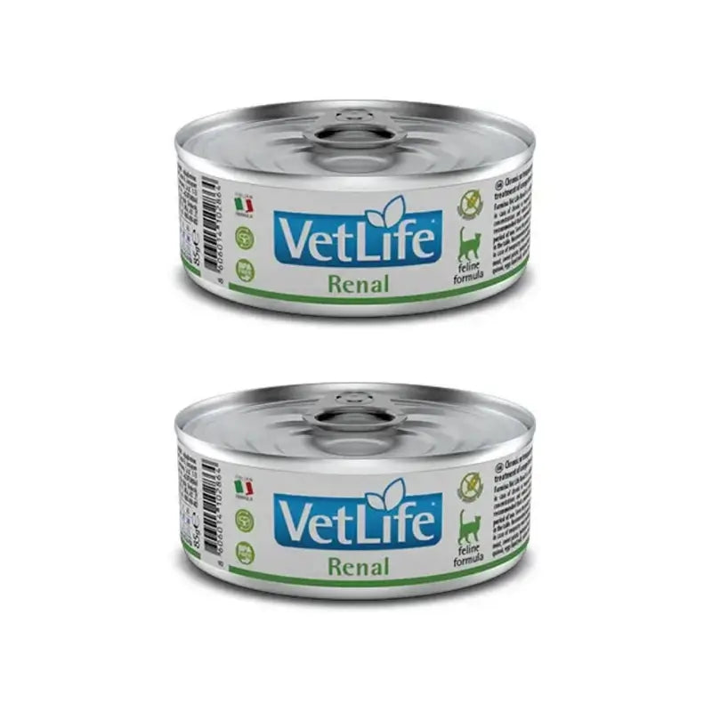 Farmina Vet Cat Renal Box 12X85Gr, nourriture humide pour chats, paquet de 2