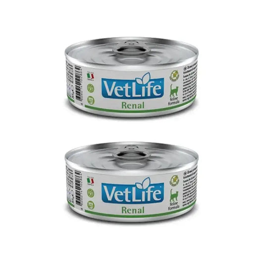 Farmina Vet Cat Renal Box 12X85Gr, nourriture humide pour chats, paquet de 2